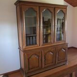 Library 3 doors full and glazed oak