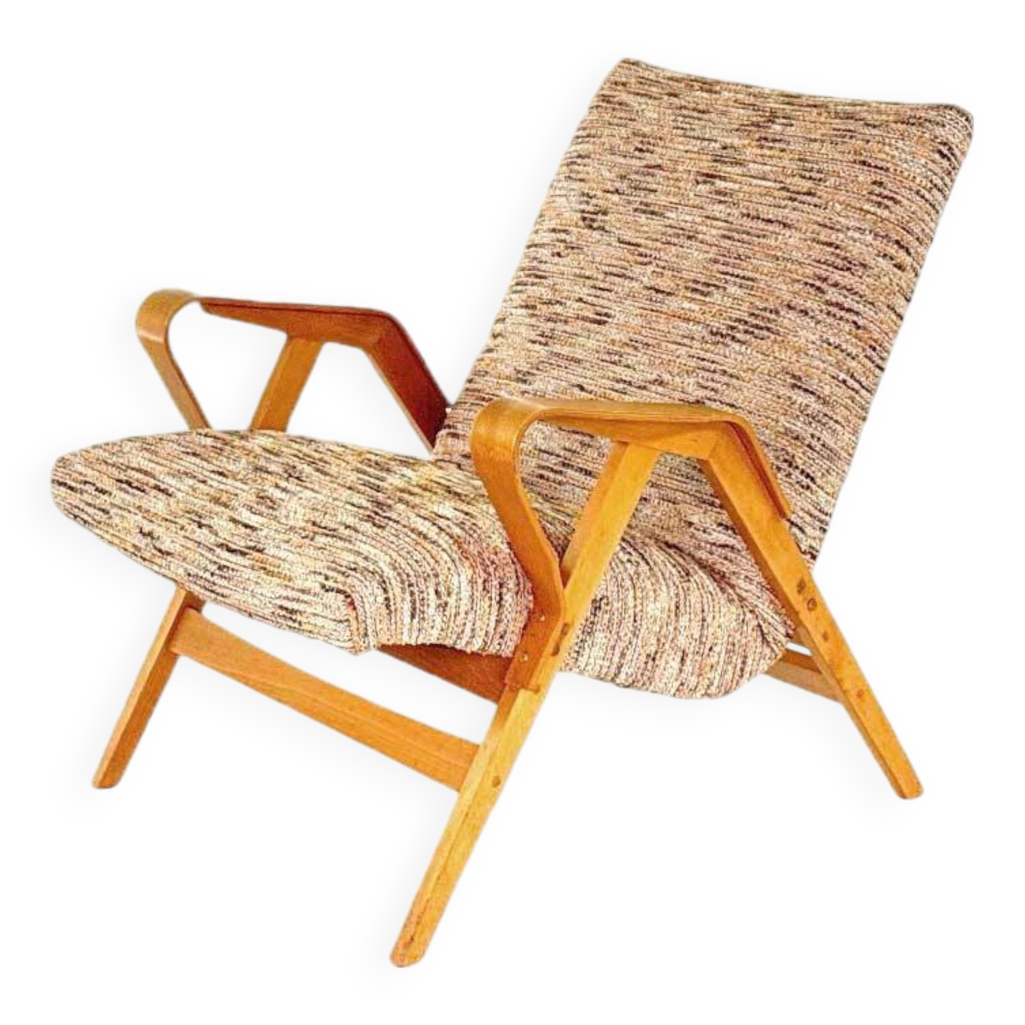 Vintage no. 24-23 armchair by františek jirák for tatra nabytok pravenec