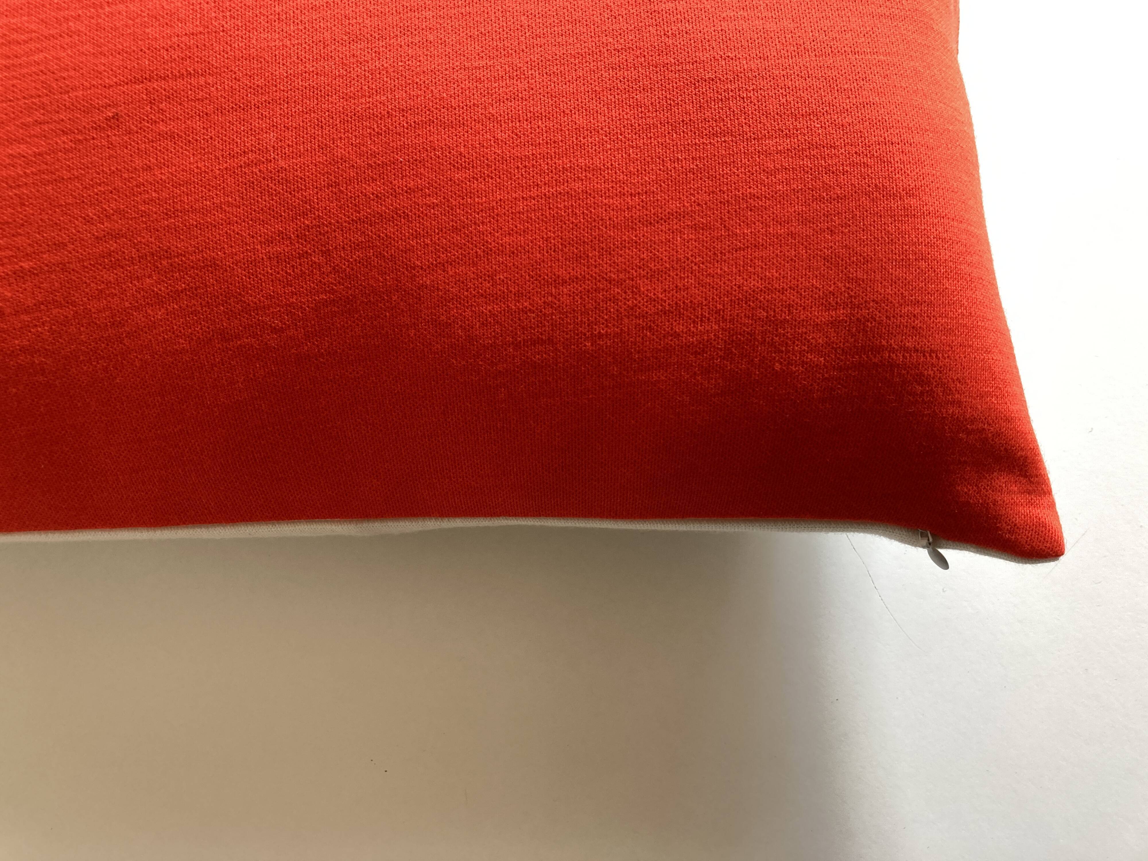 Racine space age 1960 wool jersey cushion on both sides