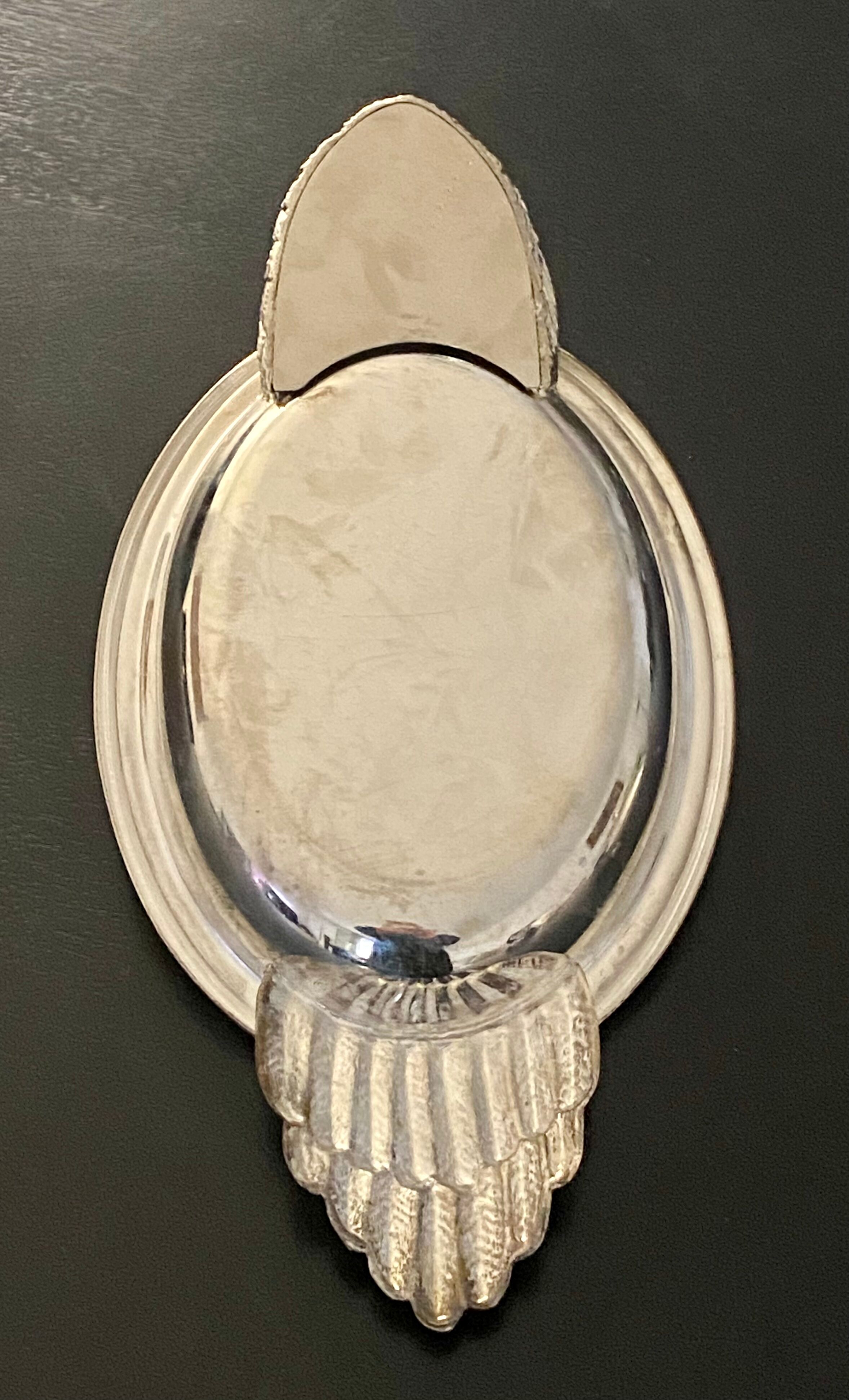 Foie gras dish with duck-shaped bell and double bottom