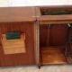 Furniture with Minerva sewing machine / vintage 50s-60s
