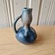 Jean-Marie MAURE - Puisaye stoneware. Flamed stoneware vase with blue decoration.