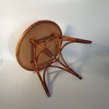 Rattan coffee table circa 1955