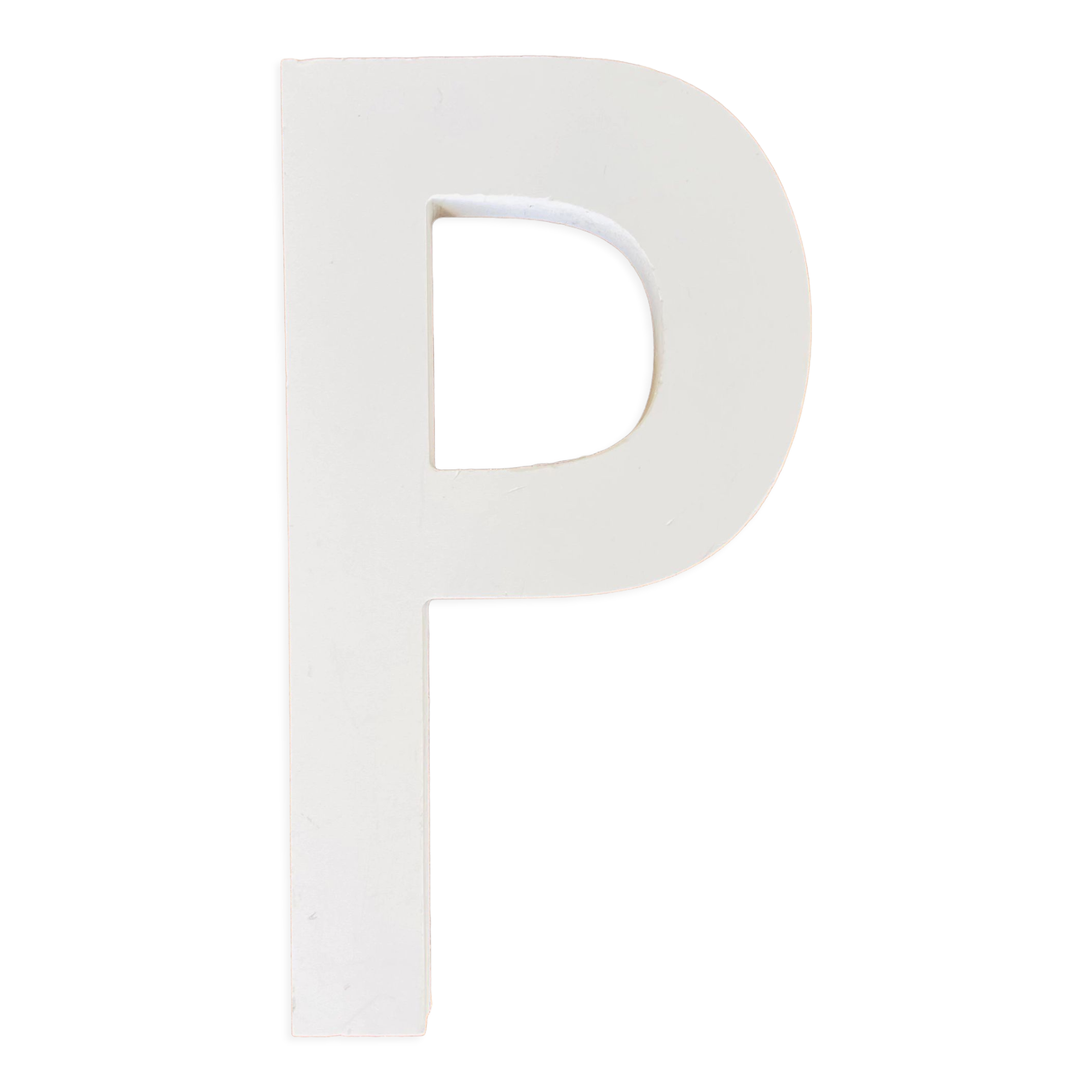 Wooden sign letter "P"