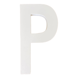 Lettre d’enseigne en bois « P »