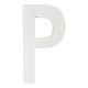 Wooden sign letter "P"