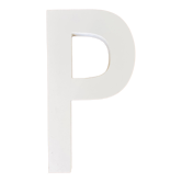 Wooden sign letter "P"
