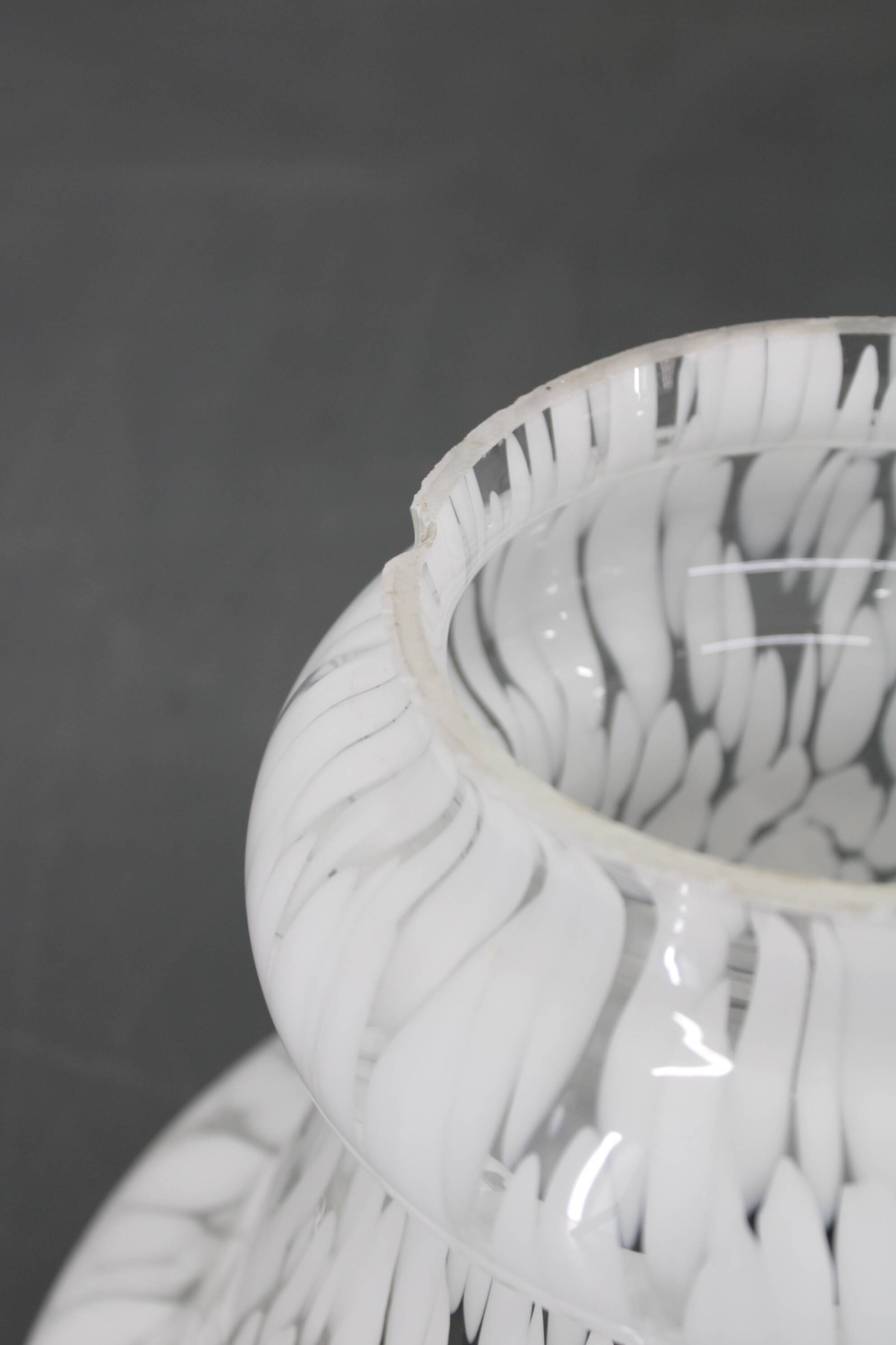 1970s Glass Floor Lamp , Italy