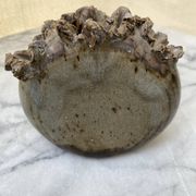 Vase Sculpture in Glazed Stoneware – Brutalist & Organic Design