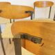 Vintage Industrial Dining Chair: Iron Frame, Thatched Seat, 1970s Yugoslavi