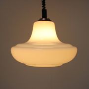 Mid-century adjustable glass pendant, 1970's