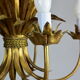 Wheat ear golden chandelier 5 branches.