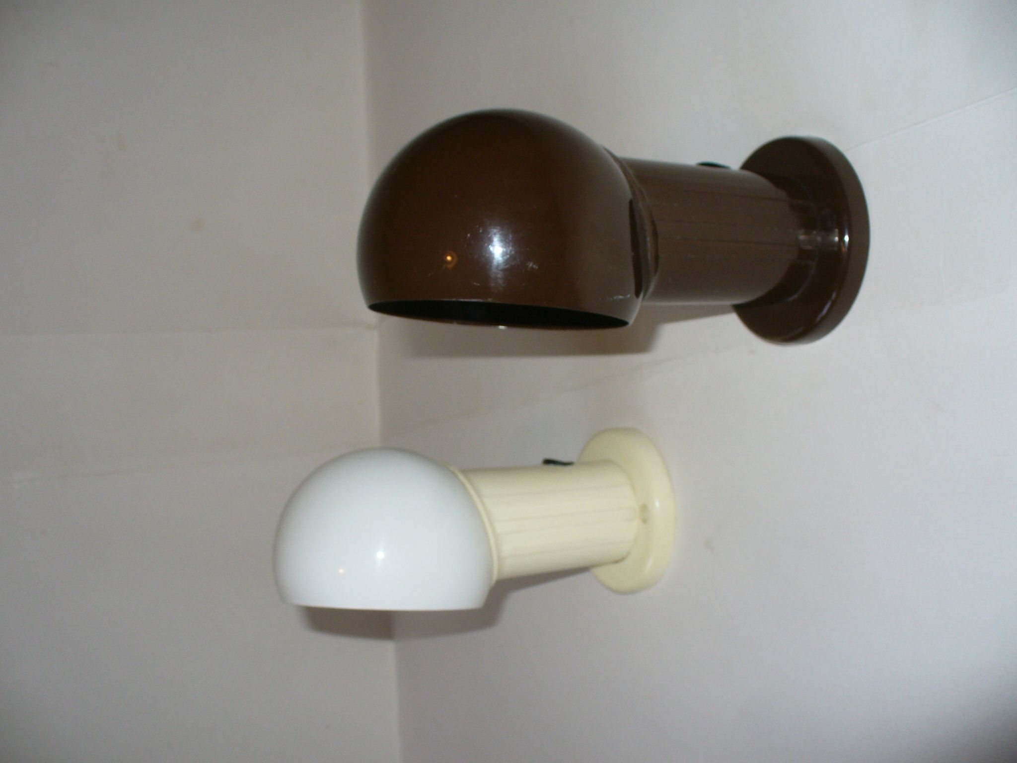 Pair of eye ball wall lamps - Resistex - from the 70s