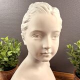 Biscuit bust of Limoges – young woman