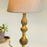 Lamp in brass solid and fabric