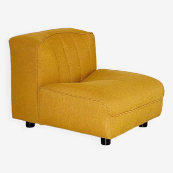 Tito Agnoli yellow fireside chair