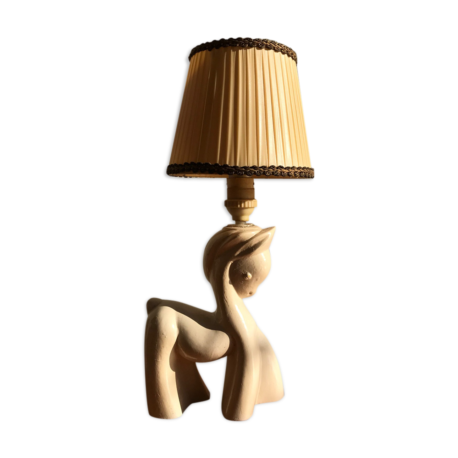 Ceramic lamp in the shape of a horse. 1950s/60s