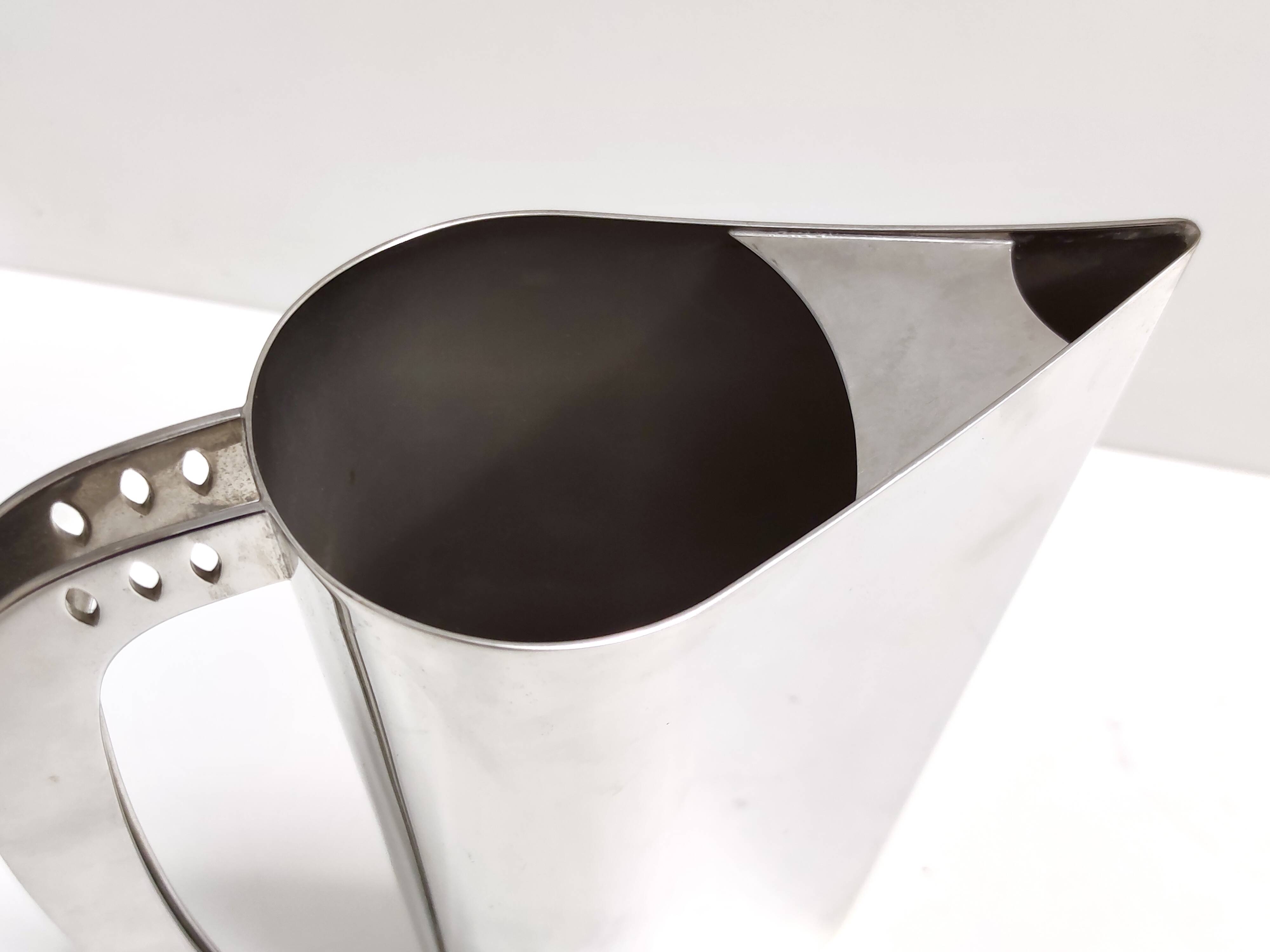 Silver Plated Brass Jug "Kanye"by Lino Sabattini, Italy, 1978 - 1981