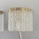 Orrefors Wall Sconces / Wall Lanterns Glass and Brass. Sweden 1960.