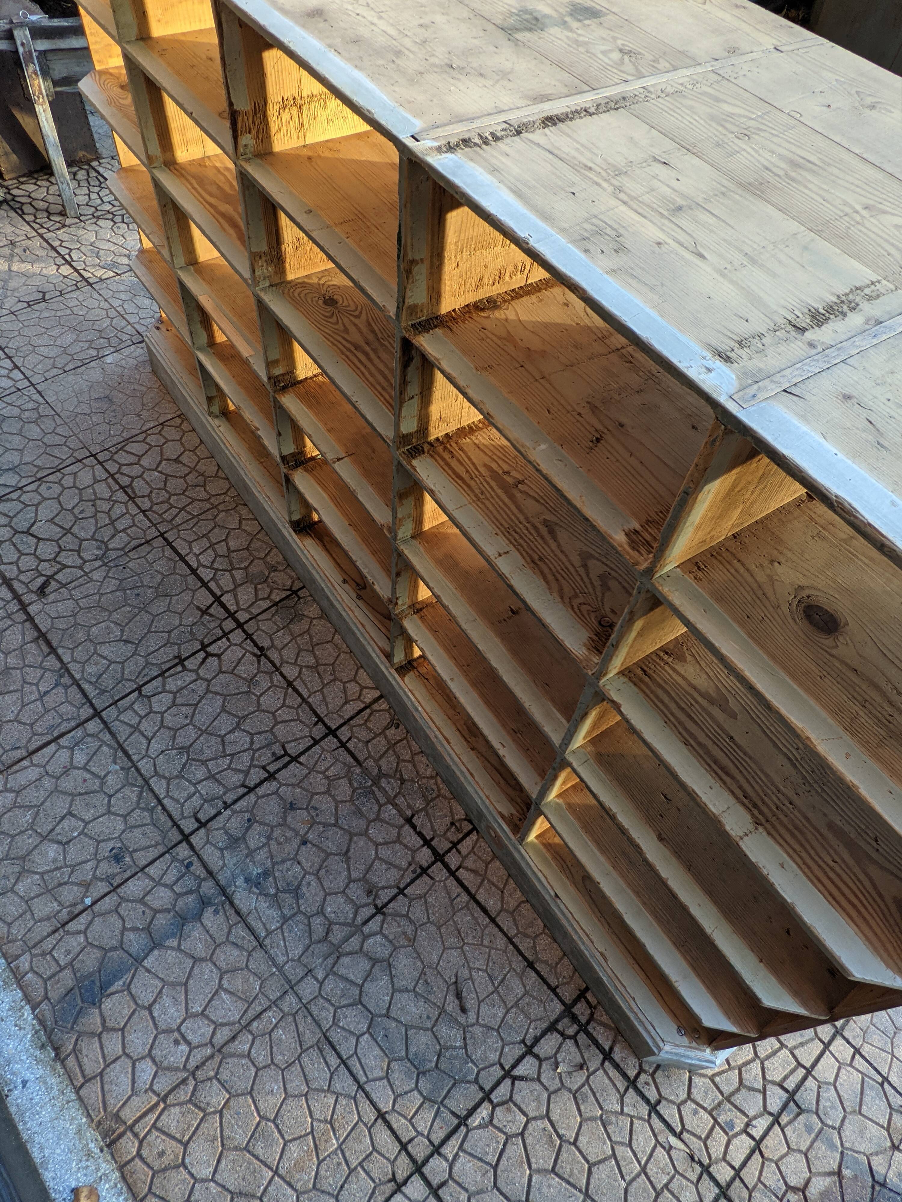 Wooden locker cabinet