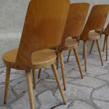 Suite of 4 chairs Baumann model «Mondor»
