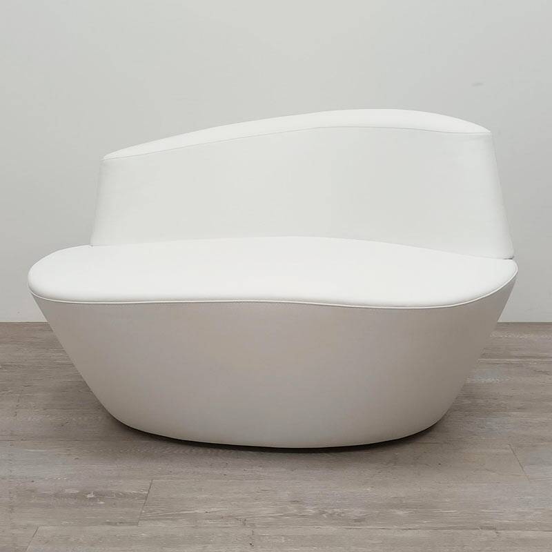 Polar Armchair by Tacchini in White Leather