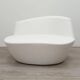 Polar Armchair by Tacchini in White Leather