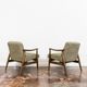 Pair of restored vintage GFM 87 armchairs by Juliusz Kedziorek, 1960s