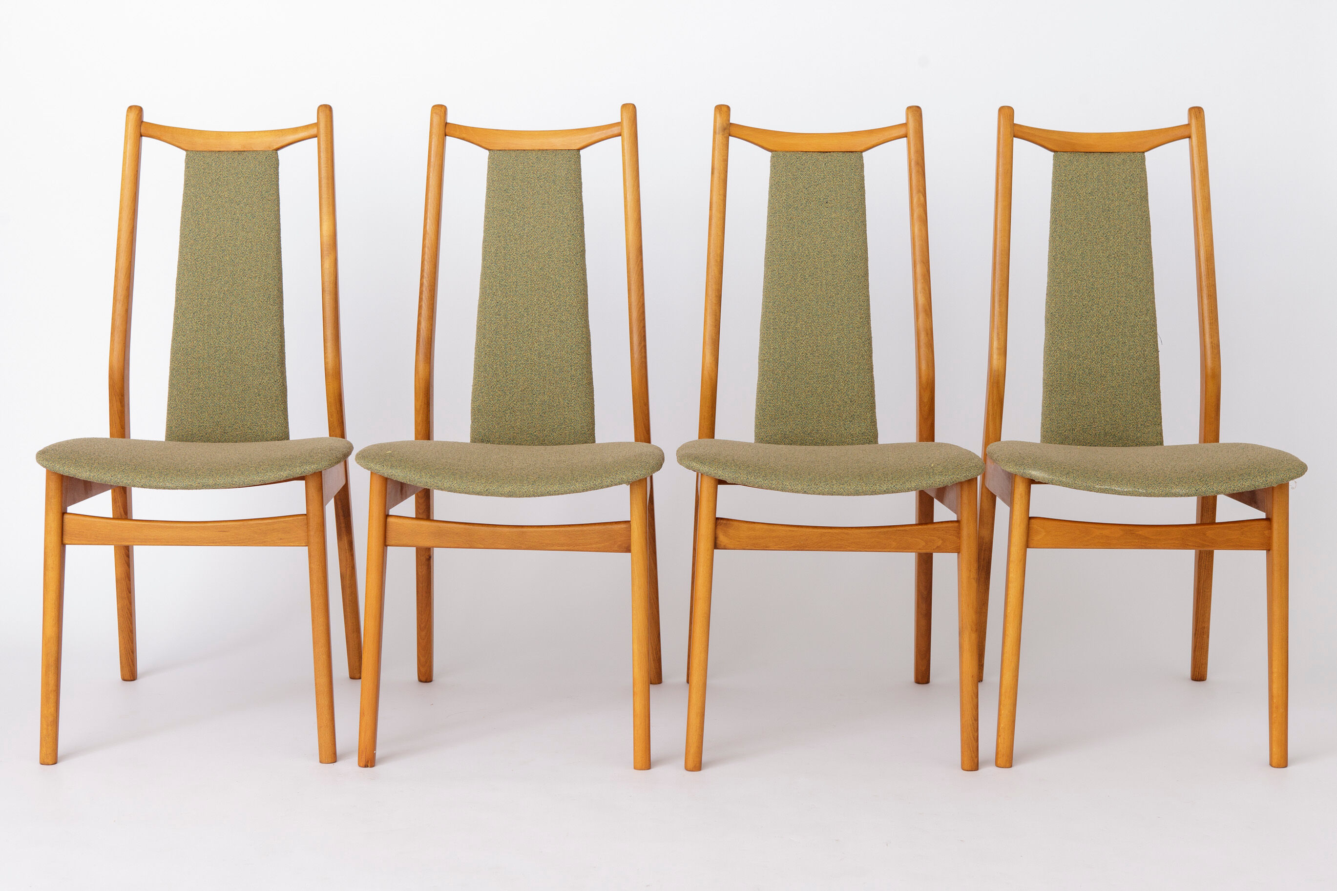 Vintage Dining Chairs Set of 4, Mid Century Modern Chairs, 1960s German