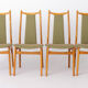 Vintage Dining Chairs Set of 4, Mid Century Modern Chairs, 1960s German