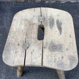 Brutalist rustic farmhouse stool