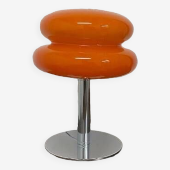 Lampe style vintage en forme de macaron