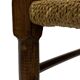Vintage Wooden Stool With Rope Seat 60s Minimalist