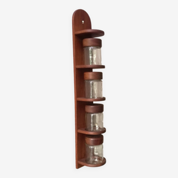 Wall spice rack by digsmed, Denmark, 1960s