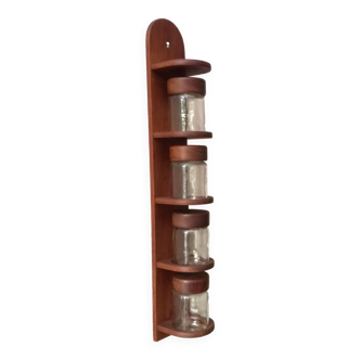 Wall spice rack by digsmed, Denmark, 1960s