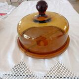 Cheese bell and its olive wood tray