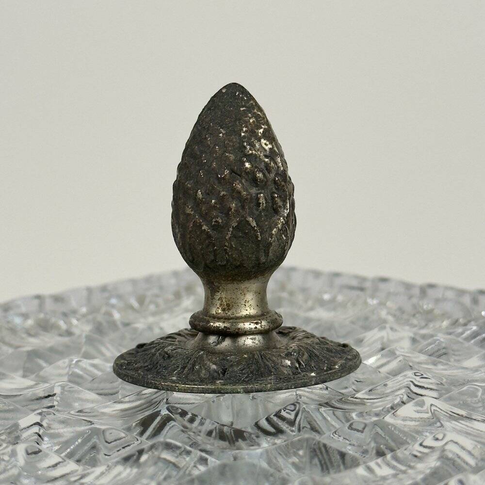 Vintage Crystal Ceiling Lamp, Italy, 1960s