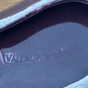 Old Vallauris aubergine ceramic vintage empty pocket bowl
