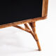 Vintage bar counter in caning and rattan. France, 1950s.