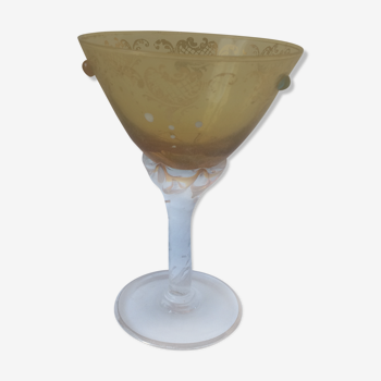 Vintage art deco spirit liqueglass