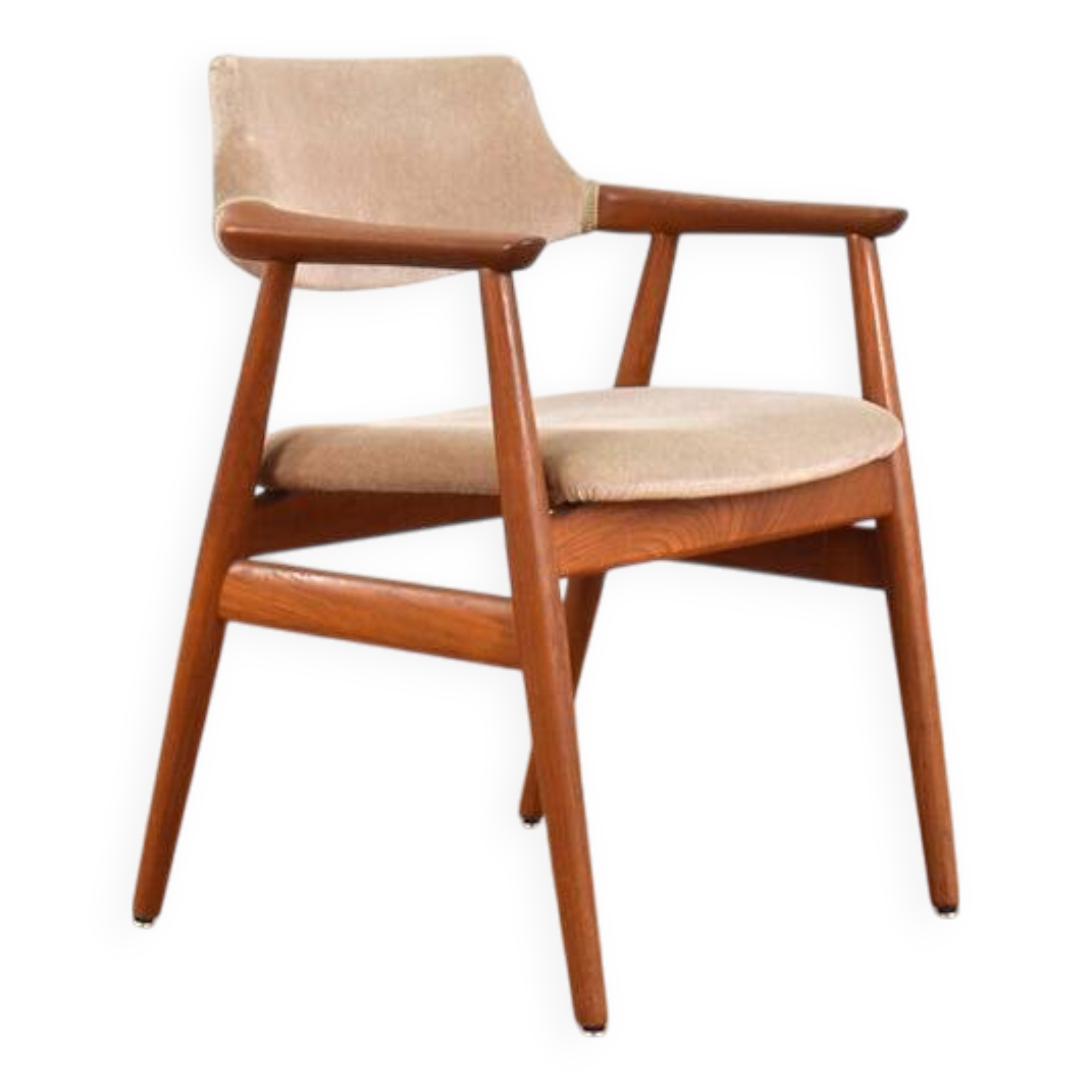 Mid-Century Danish Teak Armchair by Svend Åge Eriksen for Glostrup, 1960s.