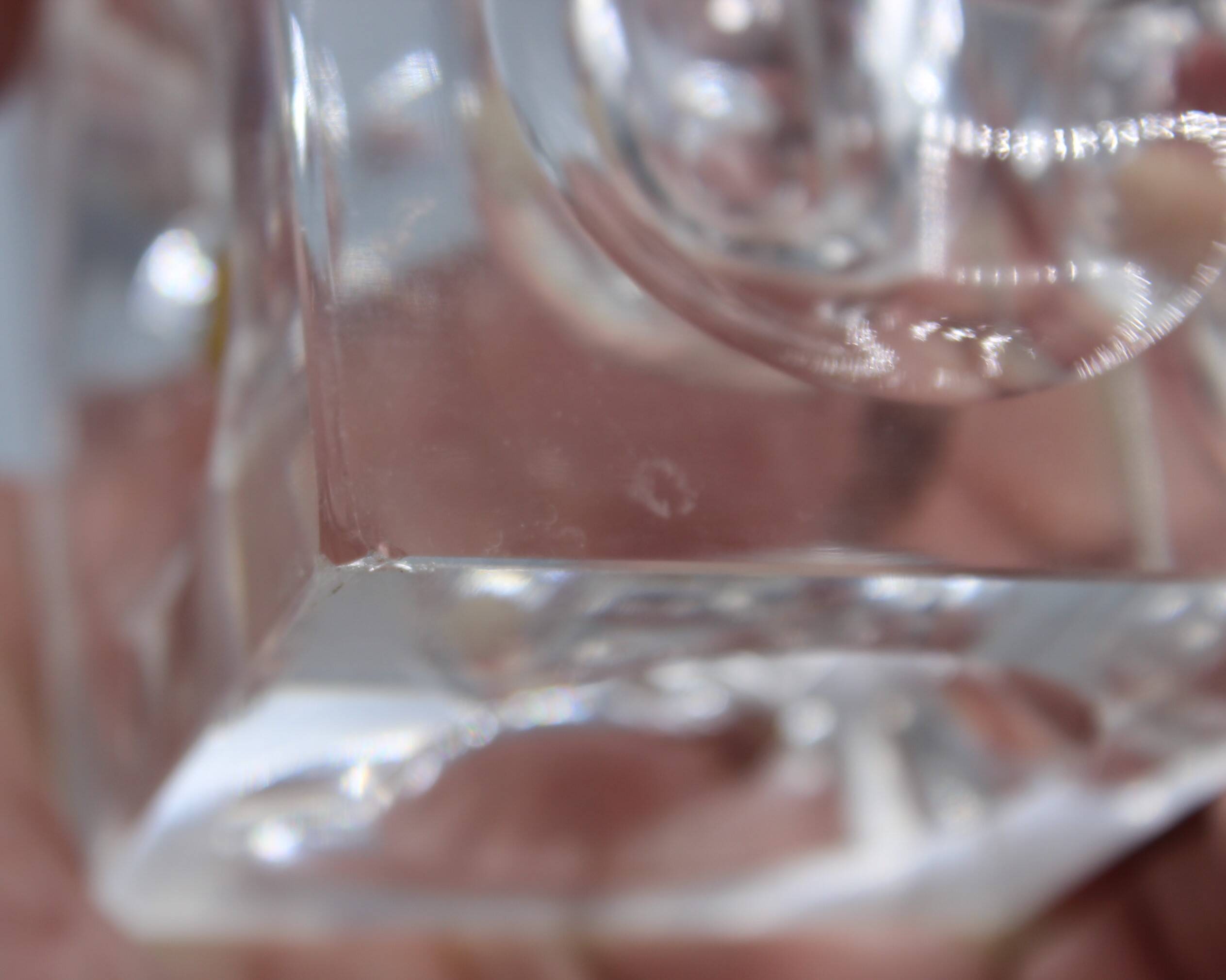 Old vintage crystal lighter designed by antonio imperatore murano 1970 70