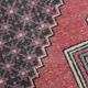 4x8 Pale Red Geometric Vintage Rug, 129x258Cm