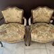 Paire de fauteuil cabriolet, bergères de style Lous XV