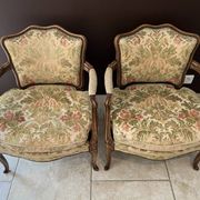 Pair of convertible armchairs, Lous XV style bergères