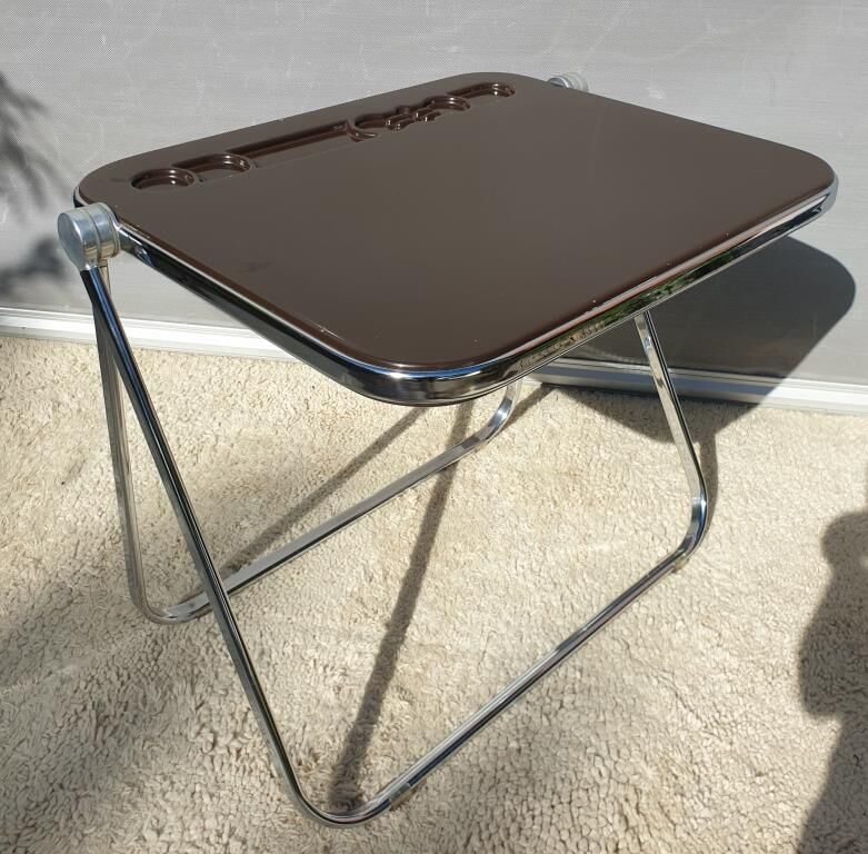 Platone desk set and Plia Platone chair by Giancarlo Piretti Edition Anonima Castelli