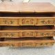 Louis XV style crossbow chest of drawers 3 drawers in walnut