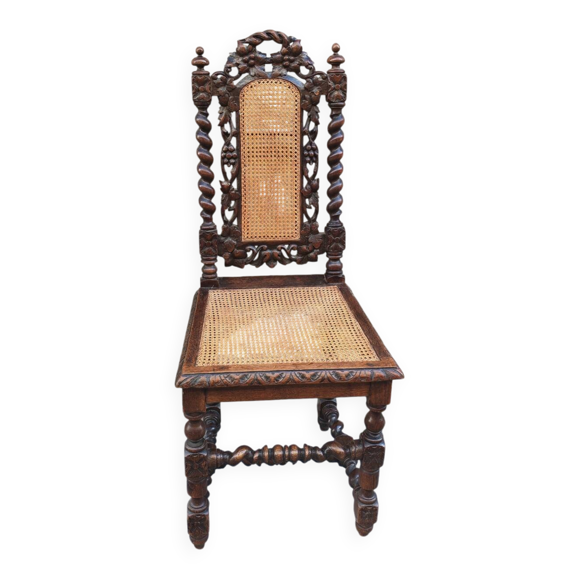 High chair in the style of Louis XIII, 19th century.
