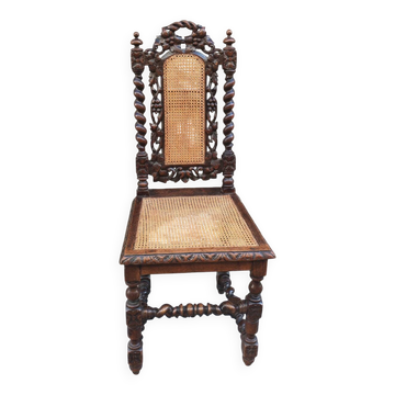 Chaise haute époque style Louis XIII,XIX siècle 
