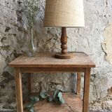 Vintage wooden lamp foot
